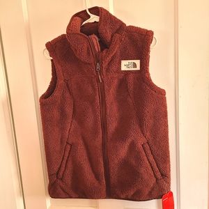 Burnt orange/sienna North face vest